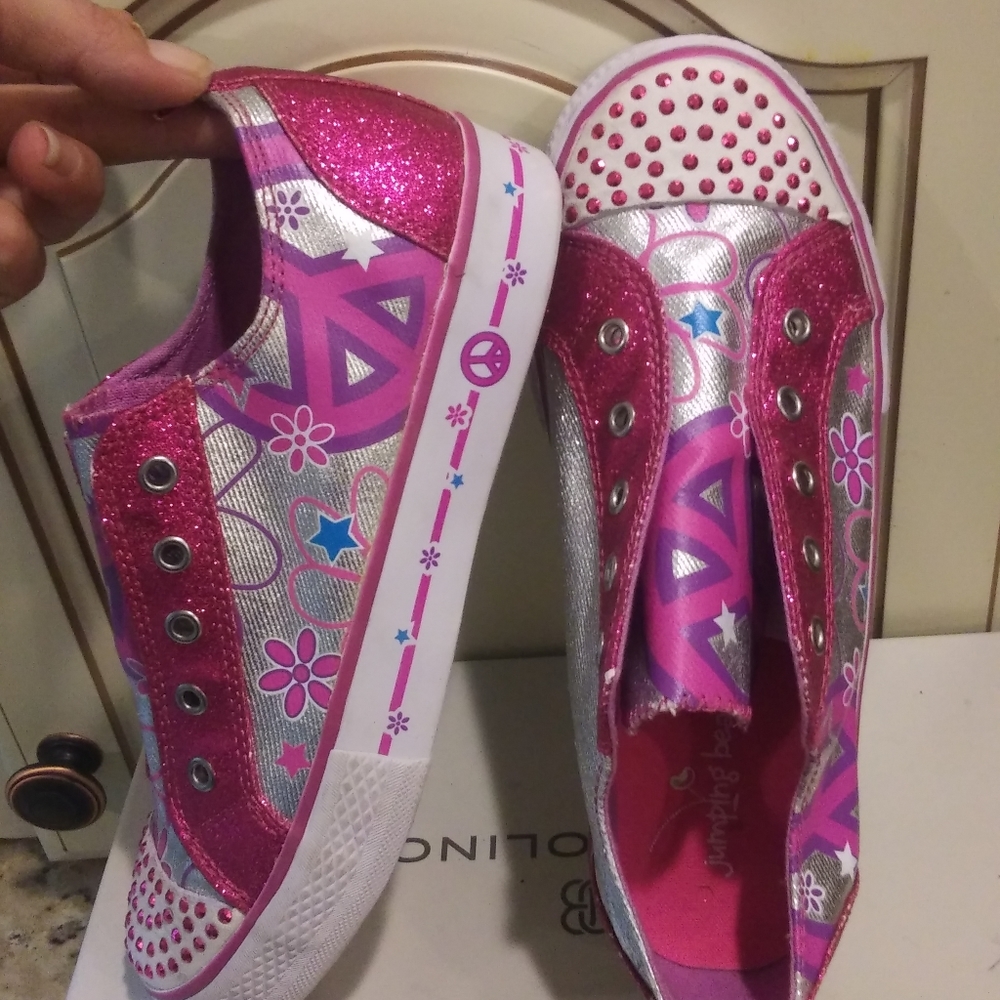 ⭐JOJO Bedazzled Jumping Bean Shoesr